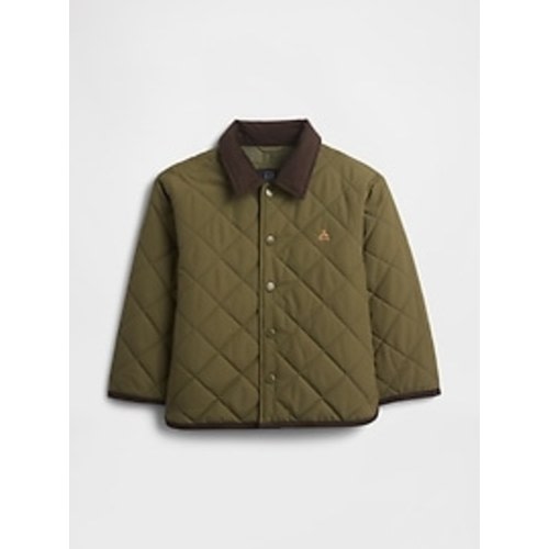 babyGap 100% Recycled Quilted Barn Jacket | Gap Factory