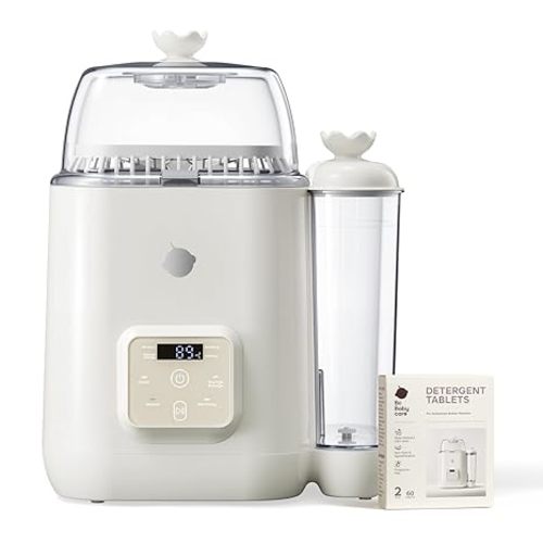 Bc Babycare Clarvion Baby Bottle Washer, Sterilizer & Dryer with 72-Hour Hygienic Storage – Deep Clean >99.99% Germs | BPA-Free | Up to 6 Bottles & Pump Parts