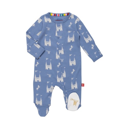 Magnetic Me The Balmoral Organic Cotton Magnetic Footie | Nordstromrack