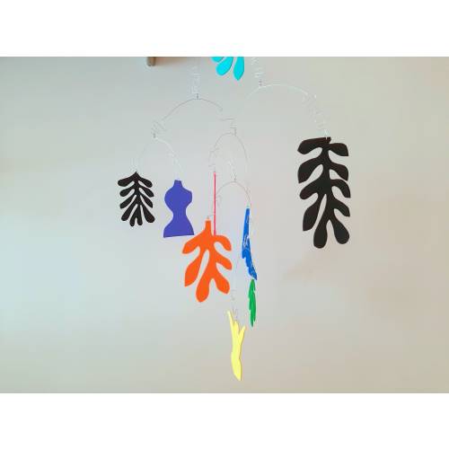 Matisse Inspired Art Mobile: Colorful Foam Kinetic Mobile, US shipped with DDP  no extra charges upon delivery.