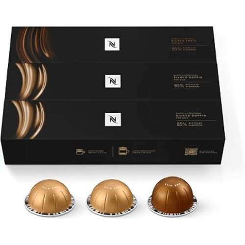 Nespresso Capsules Vertuo, Bianco Variety Pack, 30-Count (Pack of 1) Coffee Pods