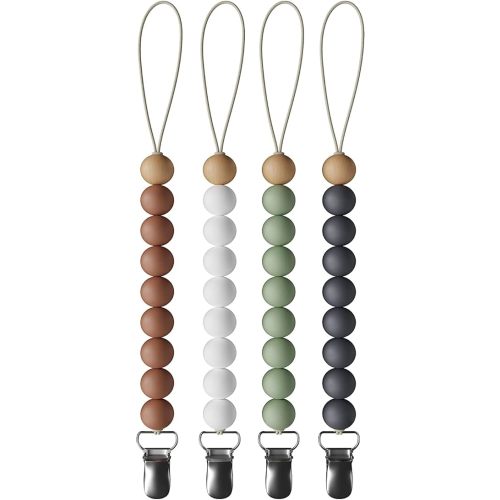Pacifier Clips (4 Pack)