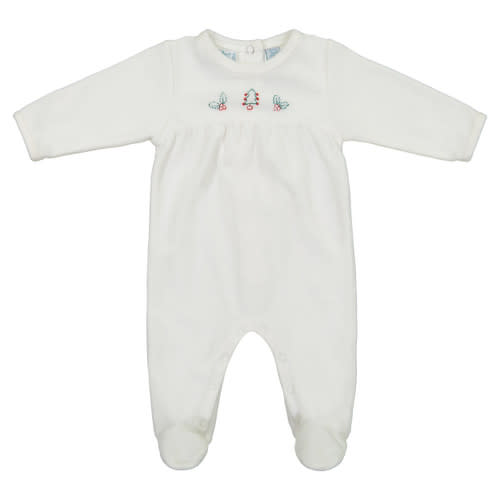 Velour Holiday Tree Romper | Feltman Brothers