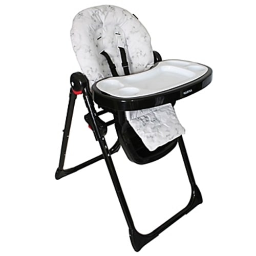 Your Babiie MAWMA by Snooki Fitzrovia High Chair in - Black Marble