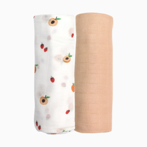 Bamboo Little Swaddle Set - Peach