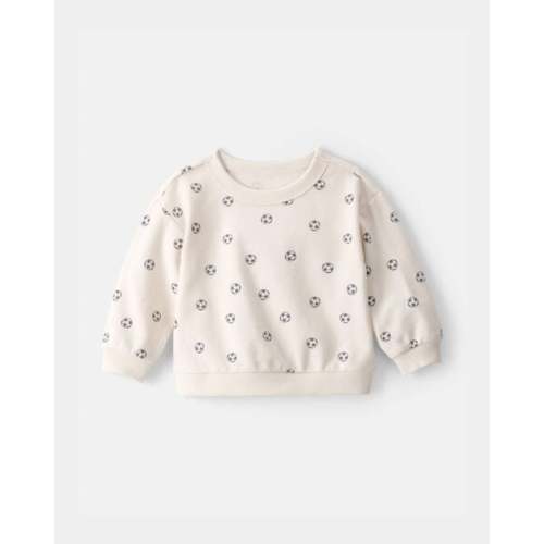 Baby Soccer French Terry Pullover Sweatshirt - Ivory | Carter's