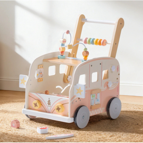 ROBUD Wooden Baby Push Walker - Vacaction Bus