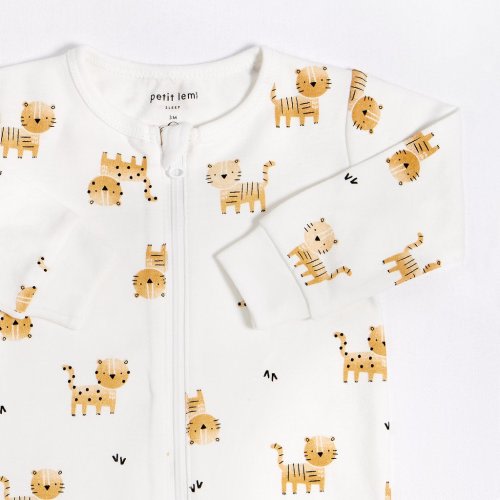 "Tigers" Sleeper with Organic Cotton – petitlem.com
