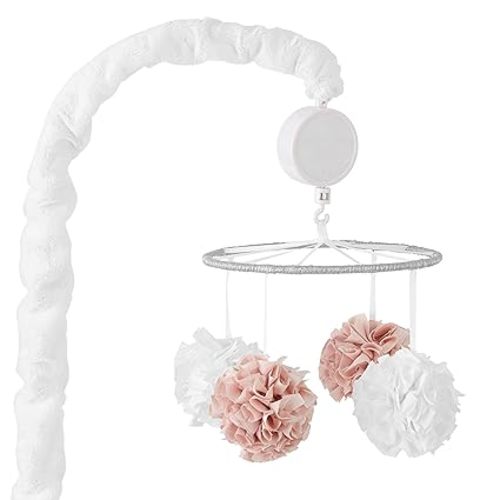 Levtex Baby Heritage Musical Rotating Crib Mobile in Pink/Silver
