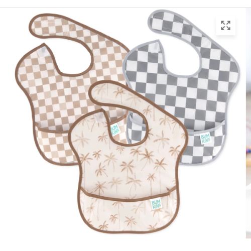 SuperBib® 3 Pack: Palms + Check – Bumkins