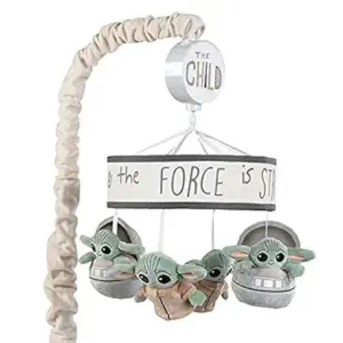 Lambs & Ivy Star Wars The Child/Baby Yoda Musical Baby Crib Mobile Soother Toy