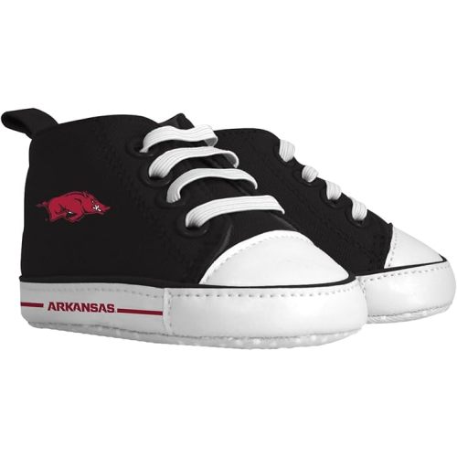 Baby Fanatic Unisex High-Top Pre-Walkers - Arkansas Razorbacks Baby Shoes Black