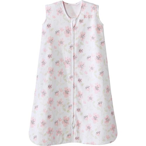 HALO SleepSack, 100% Cotton Wearable Blanket, 6-12 months Swaddle Transition Sleeping Bag, TOG 0.5, Wildflower Blush, Medium, 6-12 Months