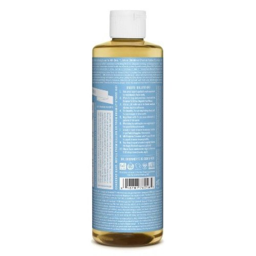 Dr. Bronner's Baby Unscented Pure-Castile Liquid Soap - 16oz