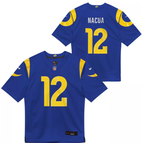 Nike Little Kids' Los Angeles Rams Blue Puka Nacua #12 Home Game Jersey | Dick's Sporting Goods
