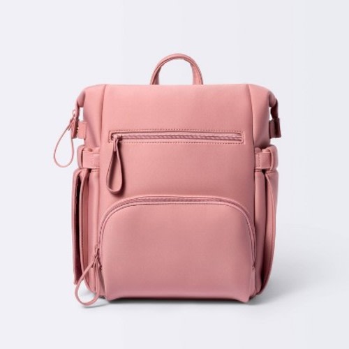 Mini Boxy Solid Backpack Diaper Bag - Pink - Cloud Island™