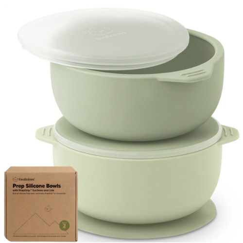 2-Pack Prep Silicone Suction Bowls – KeaBabies