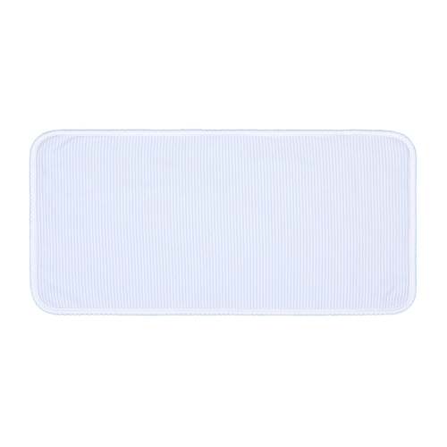 Mini Stripes Burp Cloth - Light Blue