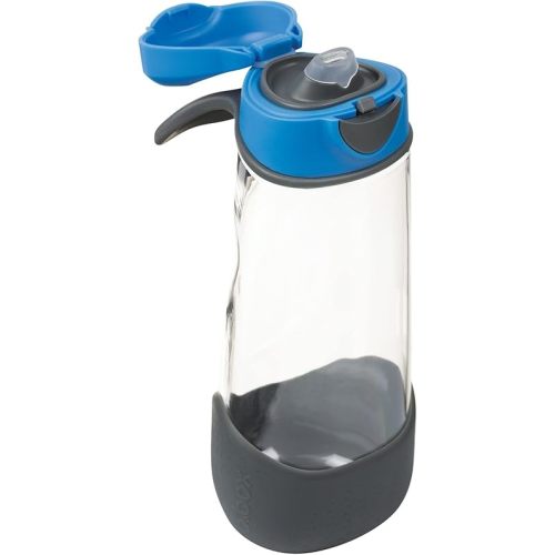 b.box 20 oz Sport Spout Kids Water Bottle for School, Sports, Travel, Daycare. Leakproof, Spill Proof, Dishwasher Safe. Easy Grip Triangle Shape, Durable Tritan Material. BPA Free.