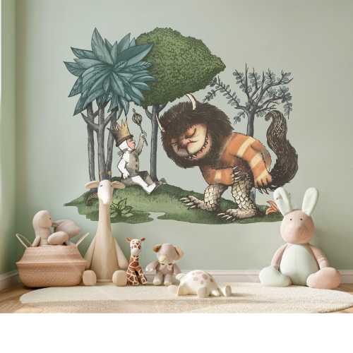 Where the Wild Things Are wall decal nursery wall art king max vinyl for kids monster wall sticker playroom decor removable wallpaper mural