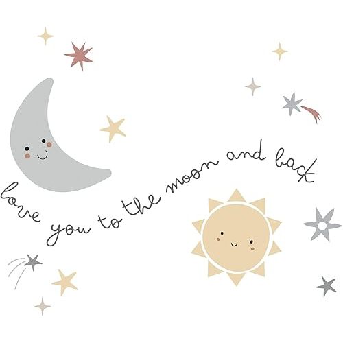 Bedtime Originals Little Star Celestial Moon & Stars Wall Decal/Stickers