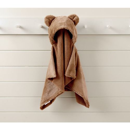 Critter Faux Fur Baby Hooded Towel Collection