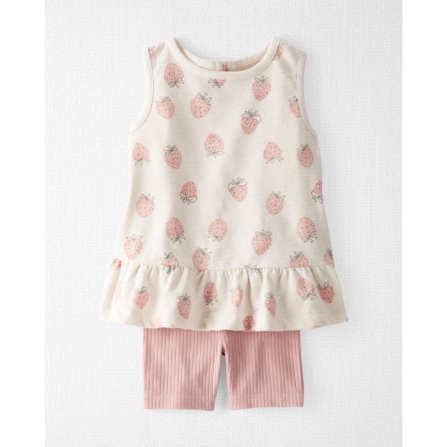 Toddler Girl 2-Piece Set Made with Organic Cotton in Strawberry Print - Little Planet | Carter's