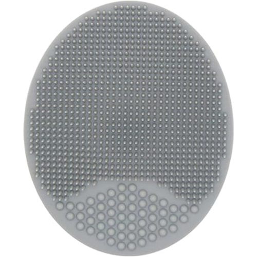 cdar Gentle Baby Hairbrush Ergonomic Shampoo Brush Portable Soft Silicone Bristles Household Bath Scalp Scrubber Makeup Grey