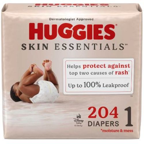 Huggies Skin Essentials Luxury Diapers – (Select Size and Count)