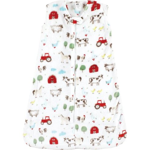 Hudson Baby Unisex Baby Plush Sleeping Bag, Sack, Blanket, Boy Farm Animals, 6-12 Months