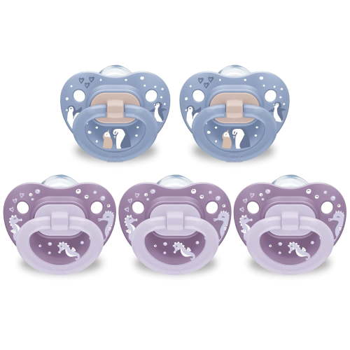 NUK Orthodontic Pacifiers, 6-18 Months, 5 Pack