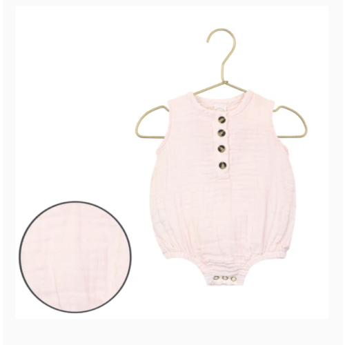 Cloud Muslin™ Bubble Romper - Blush