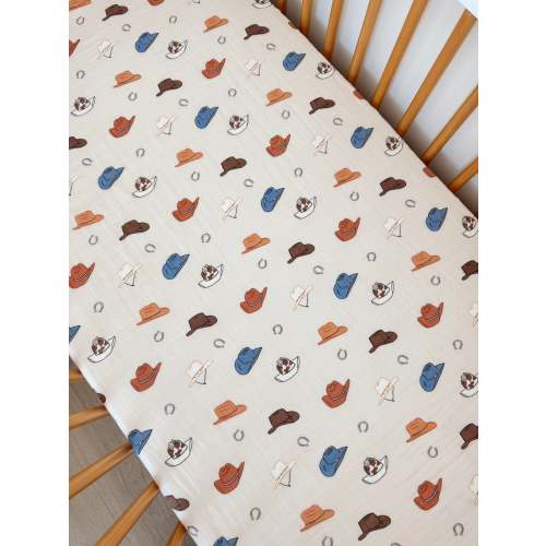 Western / Muslin Crib Sheet – SpearmintLOVE