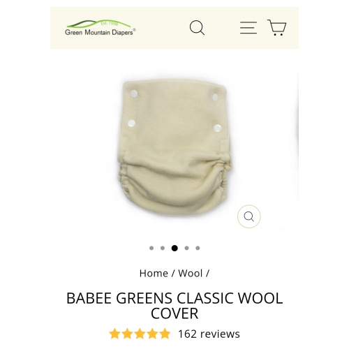 Medium Babee Greens Wool Cover