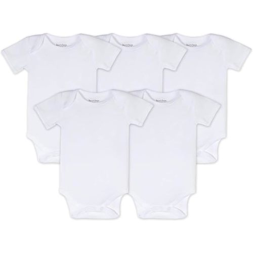 Burt's Bees Baby Bodysuits, Short Sleeve and Long Sleeve One-Pieces, 100% Organic Cotton