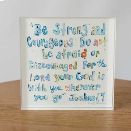 "Joshua" acrylic block