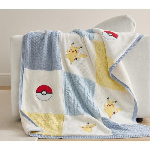 Pokémon Pikachu Patchwork Heirloom Kid Throw Blanket