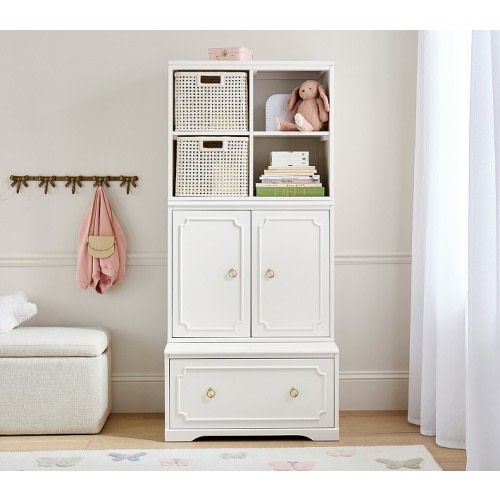 Ava Regency Cabinet & Cubby Drawer Base Wall Storage System