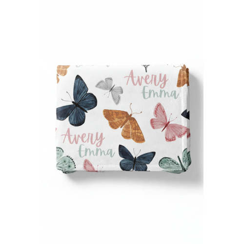 Bentley's Butterfly Personalized Kids Blanket