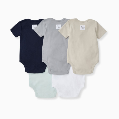 Organic Short Sleeve Bodysuit (5 Pack) - Midnight (0-3 mo)