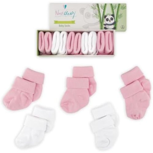 Baby Socks 0-6 Months, 6-12 Infant Ankle Socks for Boys and Girls, Essential Baby Items for Newborns