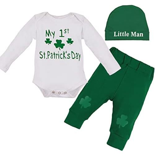 4th of July Baby Boy Outfit，My First Fourth of July Baby Boy Outfit First 4th of July Coming Home Outfit +Hat 3Pcs Set