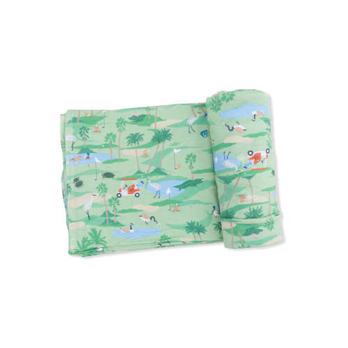Stretch Swaddle, Golf Animals Oasis