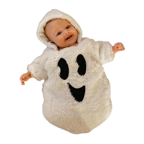My First Halloween Baby Girl Boy Outfit Newborn 0-6 Month Long Sleeve Hoodie Romper Onesie Bodysuit