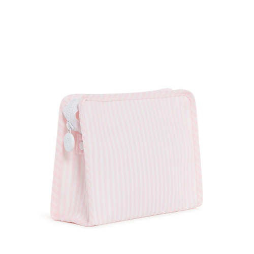 Roadie Medium Zip Pouch Pimlico Stripe Light Pink by TRVL Design | Lila & Hayes