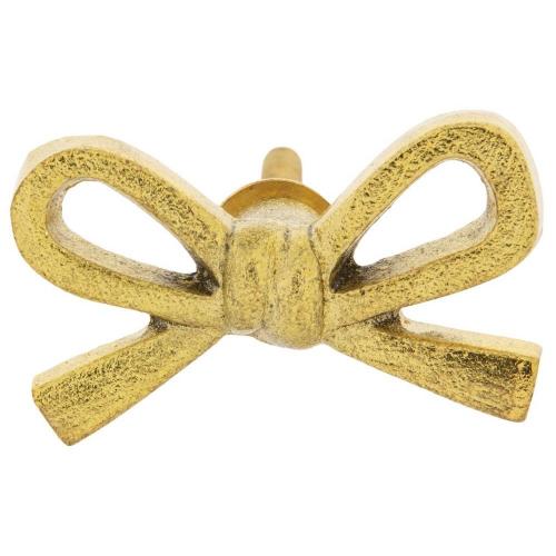 Gold Bow Metal Knob