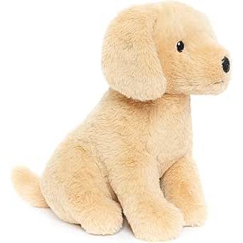 Labrador Golden Retriever Stuffed Animal Dog Puppy Plush Toy with Embroidered Eyes for Babies Toddlers Kids Adults Ages 1 and Up, No Hard Parts, Machine Washable 12 inches