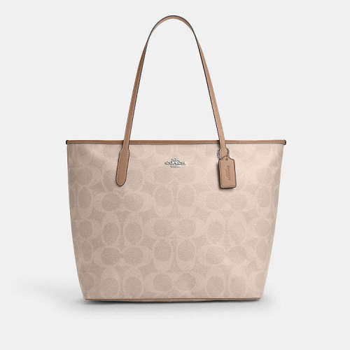 Large City Tote Bag In Maxi Signature Canvas