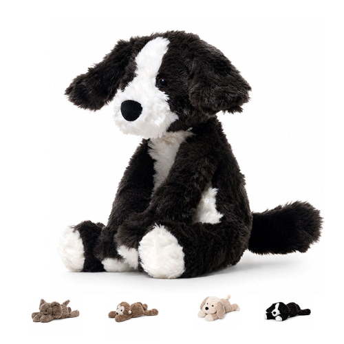 YSZZYSM Border Collie Weighted Stuffed Animal, Cute Dog Plush for Emotional Support, Soft Plushie Gift