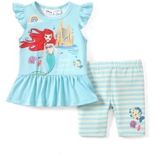 Disney Minnie Mouse Frozen Princess Marvel Toddler Girls Clothes Long Sleeve Sweatshirt + Leggings 2pcs Outfits Set 2-6Y